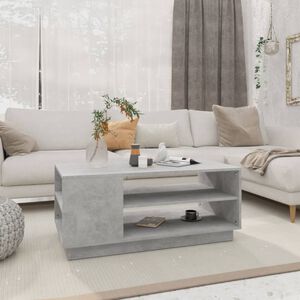 vidaXL Salontafel 102x55x43 cm bewerkt hout betongrijs