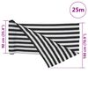 vidaXL Privacynet 75 g/m² 1,8x25 m HDPE antracietkleurig en wit