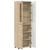 vidaXL Hoge kast FLORIN Sonoma Eiken 60 x 35 x 182 cm Bewerkt hout