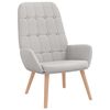 vidaXL Relaxstoel stof wolk grijs