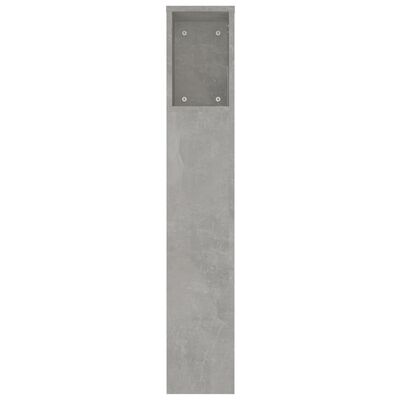 vidaXL Hoofdbordkast 220x18,5x104,5 cm betongrijs