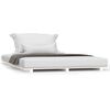vidaXL Bedframe massief grenenhout wit 120 x 190 cm