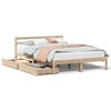 vidaXL Bedframe zonder matras massief grenenhout 135x190 cm