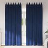 vidaXL Verduisterende gordijnen 2 pcs Donkerblauw 140 x 225 cm Fluweel