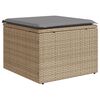vidaXL 9-delige Loungeset met kussens poly rattan gemengd beige