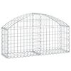 vidaXL Schanskorf gewelfd 100x30x40/60 cm gegalvaniseerd ijzer