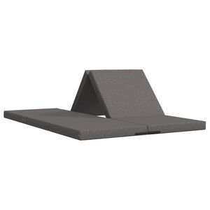 vidaXL Vouwbare Bankbed 140 x 67 x 15 cm Lichtgrijs