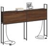 vidaXL Opberghoofdbord met Oplaadstation bruin eikenkleur 140 cm