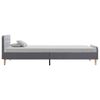 vidaXL Bedframe stof lichtgrijs 100x200 cm
