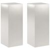 vidaXL Plantenstandaard 2 pcs zilver 40 x 40 x 100 cm Staal