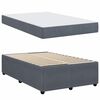 vidaXL Bedframe met matras Donkergrijs 120 x 190 cm Stof