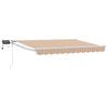 vidaXL Handbediende luifel met LED's Blauw, Oranje, Wit 3,5 x 2,5 m