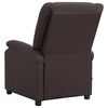 vidaXL Fauteuil echt leer bruin
