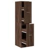 vidaXL Apothekerskast 30x41x144,5 cm bewerkt hout bruin eikenkleurig
