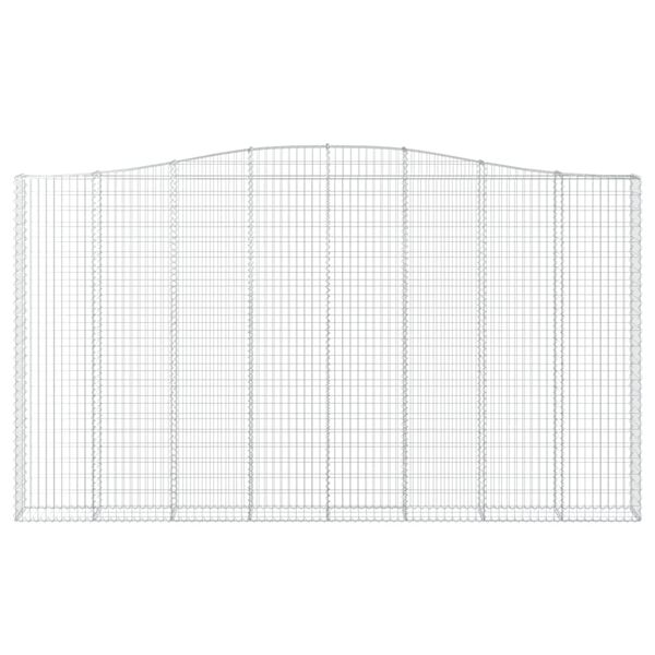 vidaXL Schanskorven 3 st gewelfd 400x30x220/240 cm ijzer