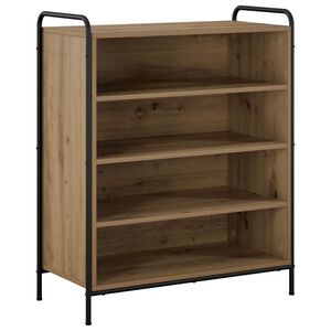 vidaXL Schoenenkast 76 x 36,5 x 93 cm Bewerkt hout Artisanaal eiken
