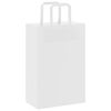vidaXL Papieren zakken 250 st met hengsels 21x11x31 cm wit
