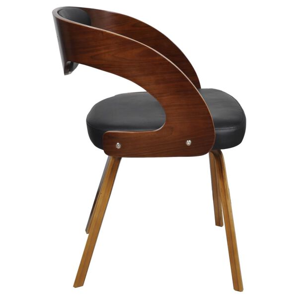 vidaXL Eetkamerstoelen 2 st kunstleer bruin