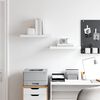 vidaXL Wandschappen zwevend 2 st 50x23x3,8 cm MDF wit