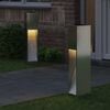 vidaXL Zonne LED Padverlichting 2 pcs Gegalvaniseerd Gegalvaniseerd