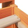 vidaXL Bedframe zonder matras massief grenenhout wasbruin 75x190 cm