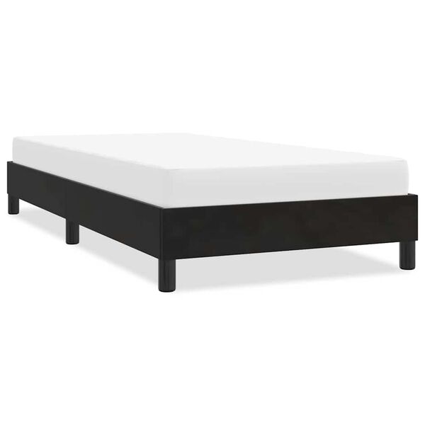 vidaXL Bedframe zonder matras 100x210 cm fluweel zwart