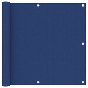 vidaXL Balkonscherm 90x600 cm oxford stof blauw