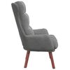 vidaXL Fauteuil Donkergrijs 69 x 74 x 93 cm Fluweel