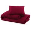vidaXL Dekbedovertrekset lichtgewicht 240x220 cm microvezel bordeaux