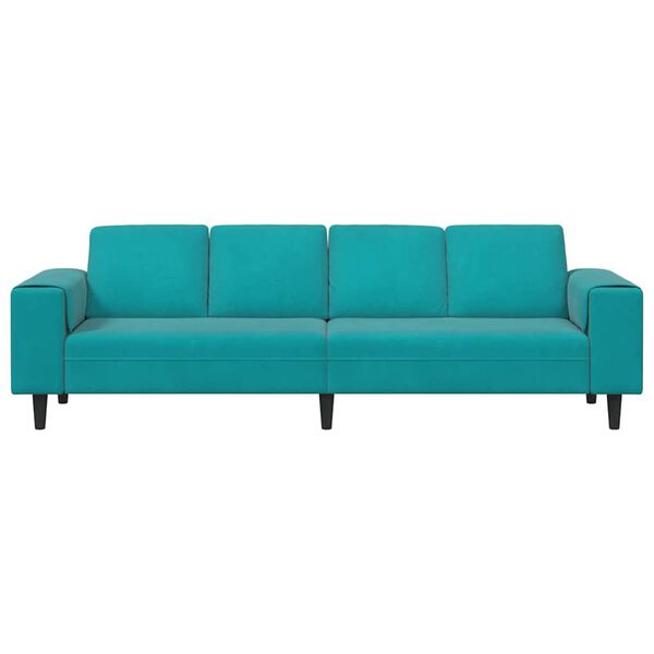 vidaXL Woonkamer Bank Turquoise 250 x 188 x 76 cm