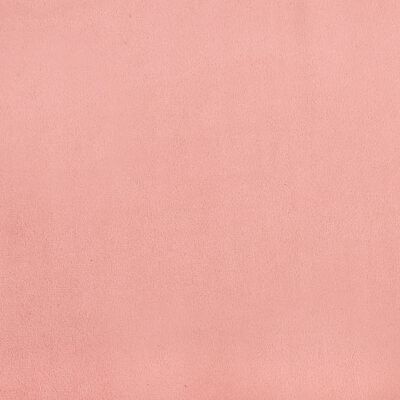 vidaXL Bedframe fluweel roze 90x200 cm