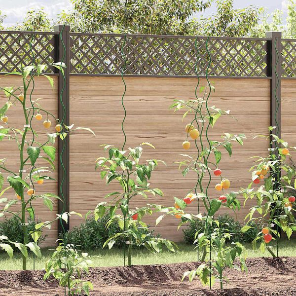 vidaXL Plantondersteuning 50 pcs Groen 110 x 0.6 x 0.6 cm Staal