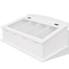 vidaXL Besteklade MDF wit barok stijl