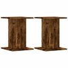 vidaXL Speakerstandaards 2 st 30x30x40 cm bewerkt hout gerookt eiken