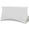 vidaXL Tafelhoes stretch wit 243x76x74 cm 2 st