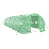 vidaXL Tuinkas met stalen frame 30 m&sup2; 10x3x2 m groen
