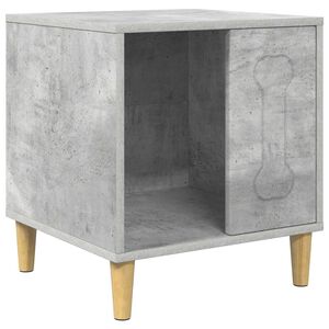 vidaXL Hondenhuis Beton 44 x 42 x 49 cm Bewerkt hout