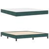 vidaXL Boxspringbed met matras Donkergroen 180 x 210 cm Stof