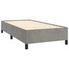 vidaXL Bedframe zonder matras 90x190 cm fluweel lichtgrijs