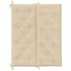 vidaXL Tuinbankkussen 120x(50+50)x7 cm oxford stof beige