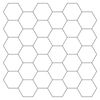 vidaXL Hexagon tegel 10 st Wit Grijs 30 x 30 cm Polyurethaan en PET