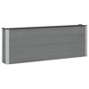 vidaXL Verhoogde plantenbak Grijs 200 x 30 x 72 cm WPC en Aluminium