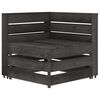 vidaXL Tuinhoekbank pallet ge&iuml;mpregneerd grenenhout grijs
