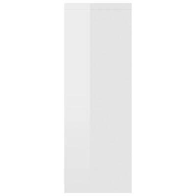 vidaXL Wandschap 45,1x16x45,1 cm spaanplaat hoogglans wit