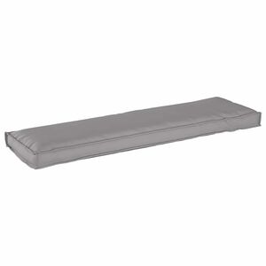 vidaXL Kussen Oxford Stof Grijs 140 x 40 x 8 cm