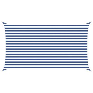 vidaXL Zonneschaduwzeil Blauw en Wit 4,5 x 2,5 m 100% Polyester Oxford