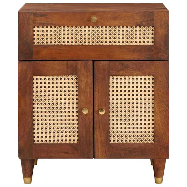 vidaXL Nachtkastjes met lade 50 x 33 x 60 cm Massief Mango Hout