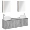vidaXL Badkamerkastenset 5 pcs Grijs Sonoma Bewerkt hout
