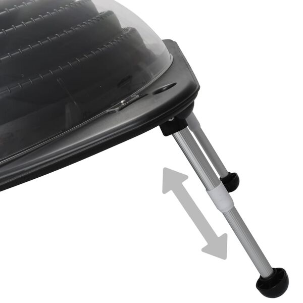 vidaXL Zwembadverwarming solar 75x75x36 cm HDPE aluminium