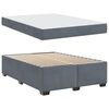 vidaXL Bedframe met matras Donkergrijs 140 x 200 cm Stof